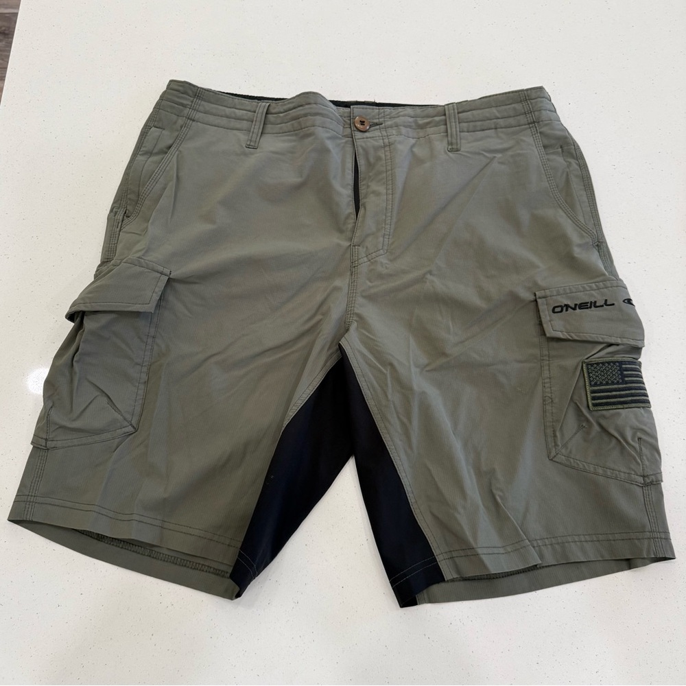 O'Neill Men's Olive Cargo Shorts
